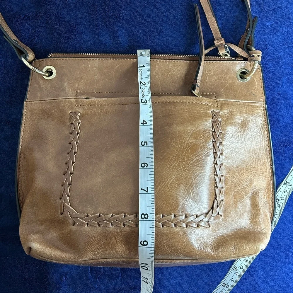 Tommy Bahama Brown Leather Crossbody Bag